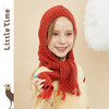 littletime童装连帽围巾 2020冬新款橘红可爱中长款围巾保暖 商品缩略图0