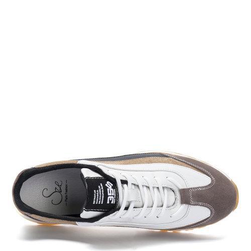 【21春夏新款】Sze/Sze 牛皮 男士时尚百搭撞色拼接休闲鞋运动鞋907M010 商品图2