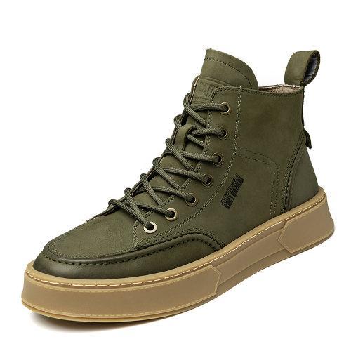 【20秋冬新款】Sze/Sze 牛皮 男士时尚休闲马丁靴 中帮鞋高帮板鞋英伦风工装短靴 X11M020 商品图1