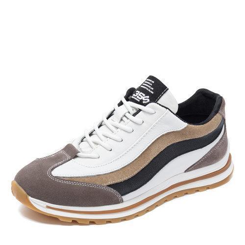 【21春夏新款】Sze/Sze 牛皮 男士时尚百搭撞色拼接休闲鞋运动鞋907M010 商品图1