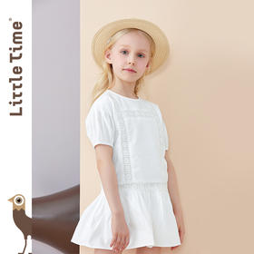 littletime童装小女童裙子夏天薄款洋气3岁4儿童连衣裙2020新款