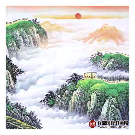 高云鹏《中华雄风江山永固》68*178cm 长城横幅作品 办公室/会议室挂画 商品图6