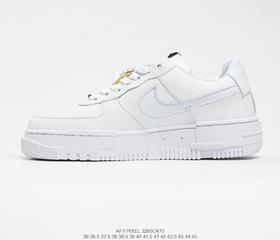 耐克Nike AF1 Pixel “像素解构白” 解构机能风空军一号百搭休闲板鞋