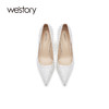 westory2021年春夏新款满钻气质高跟鞋W21AE52281 商品缩略图3