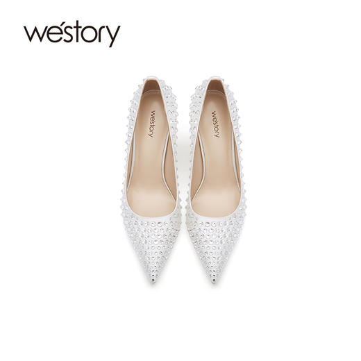 westory2021年春夏新款满钻气质高跟鞋W21AE52281 商品图3