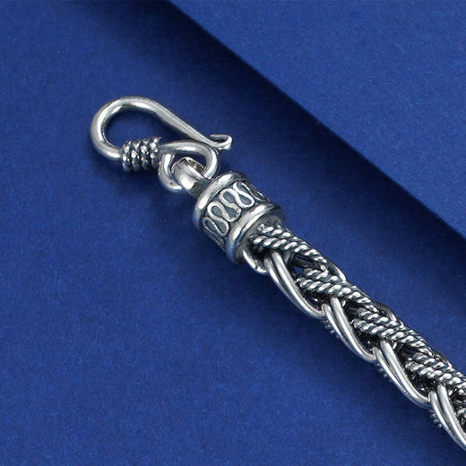 【一世双生】S925银仿古手链【YFSL001】男士2101 商品图2