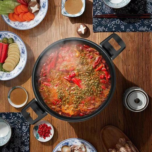 孝敏栖凤Xiaomin Qifeng 德国工艺 微压锅家用高压锅防爆压力锅多功能低压锅不粘锅燃气电磁炉通用 商品图2