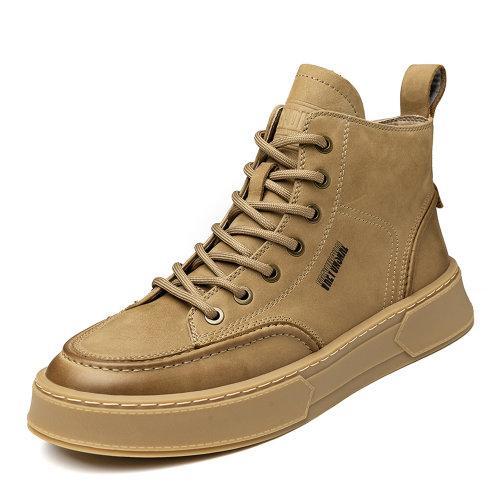 【20秋冬新款】Sze/Sze 牛皮 男士时尚休闲马丁靴 中帮鞋高帮板鞋英伦风工装短靴 X11M020 商品图5