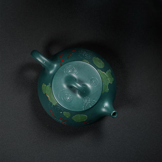 龙德堂陶艺 汤宣武《令瓢之雨水》苏门答腊青 220cc 库存请咨询客服 商品图3
