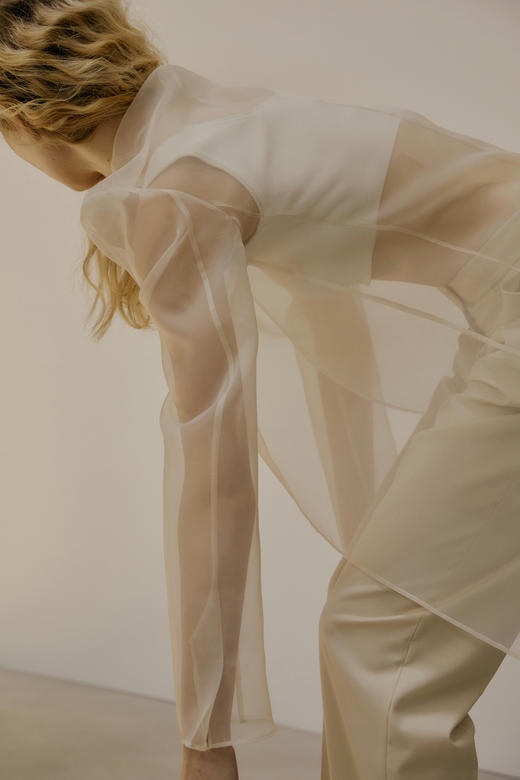 LOW CLASSIC  米白色/黑色/柳绿色环保纤维针织背心 商品图5