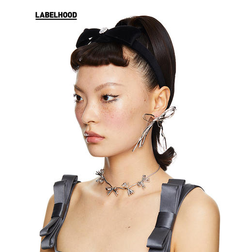 SHUSHU/TONG 大麦秆蝴蝶结大耳钉 20377DNBPGGLD 商品图3