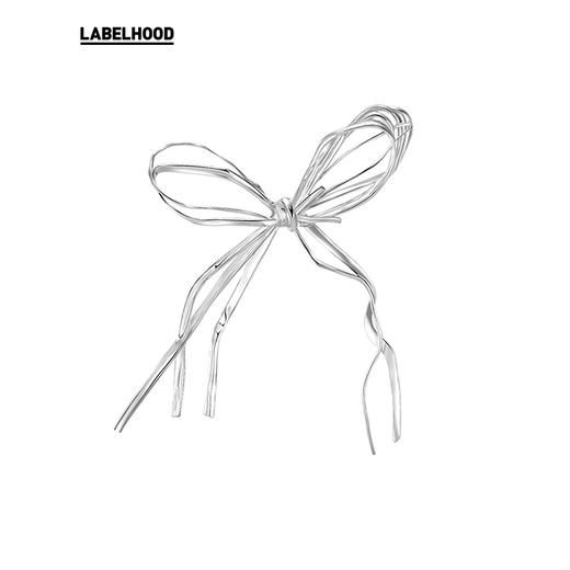 SHUSHU/TONG 大麦秆蝴蝶结大耳钉 20377DNBPGGLD 商品图1