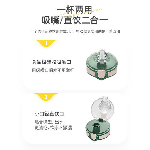 bablov运动水杯男女生大容量健身水壶防摔户外塑料杯子女便携超大号 商品图3