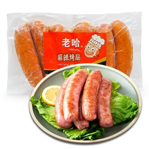 【冷冻】老哈 台湾 原味/麻辣/黑胡椒 烤肠 330g/袋 6根装 商品图5