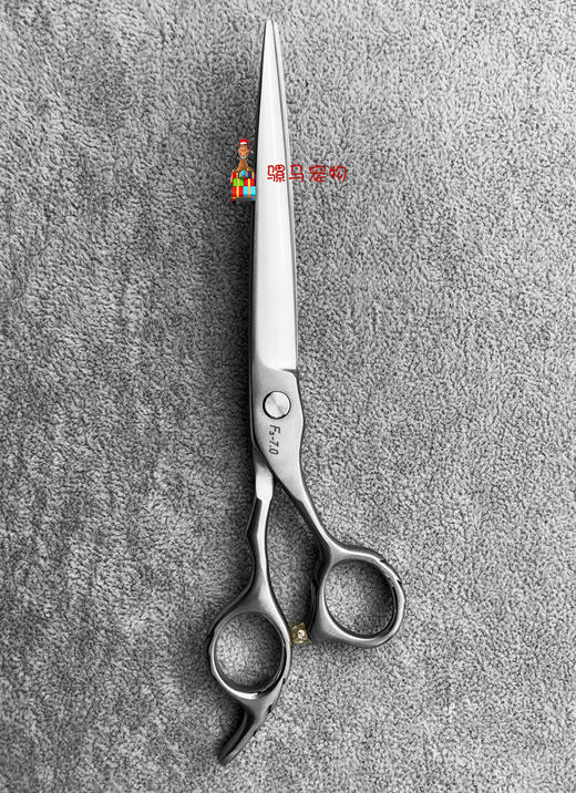 士钢F3系列入门宠物美容直剪 刀刃较宽 开型大裁用 粉钮/蓝钮F3-7.0/YL-8.0 商品图4