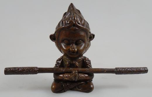 【文玩创意】纯铜齐天大圣创意茶玩茶宠手办盖置摆件精品（陆续更新中） 商品图0