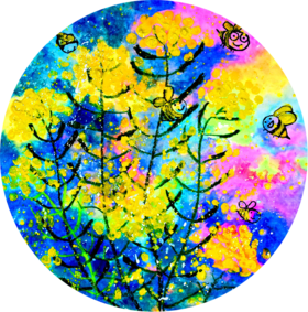 《蜜蜂飞到花丛中》春天/春季【自动发货：下单后，点击手机短信中收到的链接，即可获取文件下载的链接；如有任何问题，可添加客服微信hm33268获得帮助】
