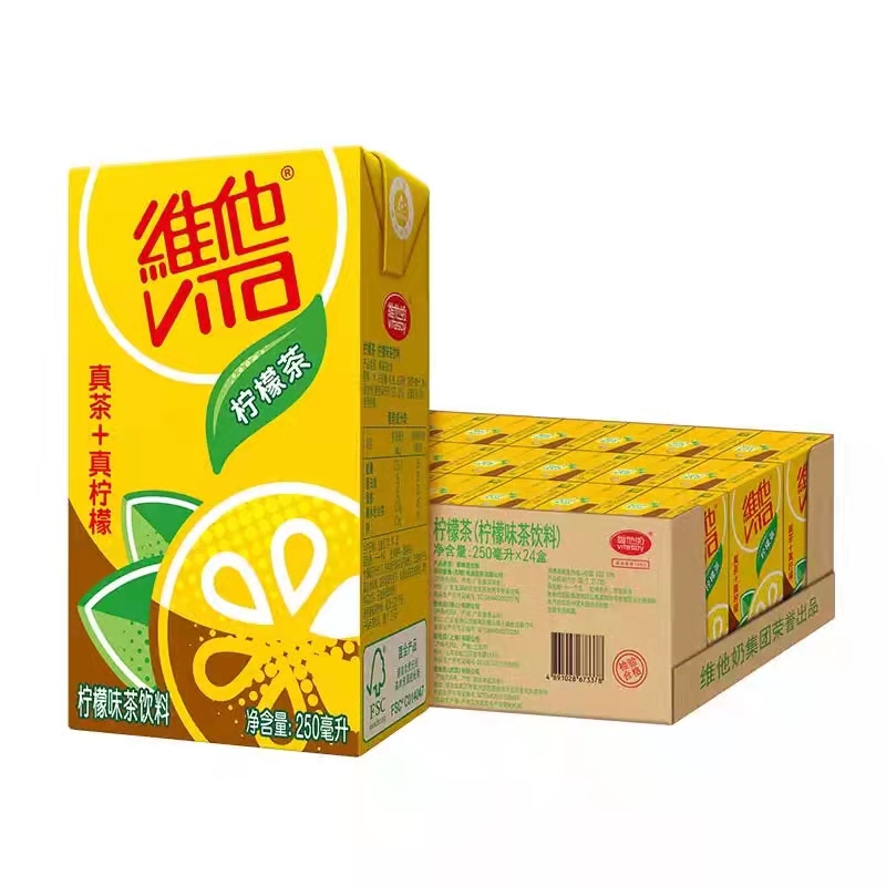 维他经典柠檬茶饮料250ml*24盒 