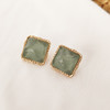 【S925银针系列】多色方形耳钉 商品缩略图3