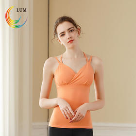 LUM29772露檬轻薄双面布瑜伽运动背心