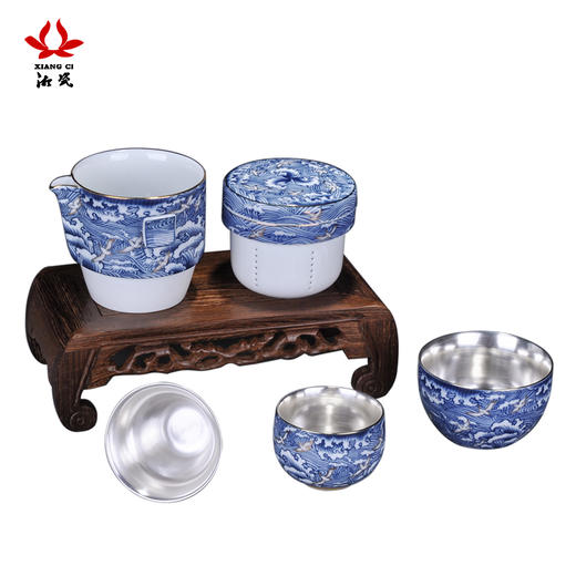 湘瓷功夫茶具《缠枝纹》黄
 商品图4