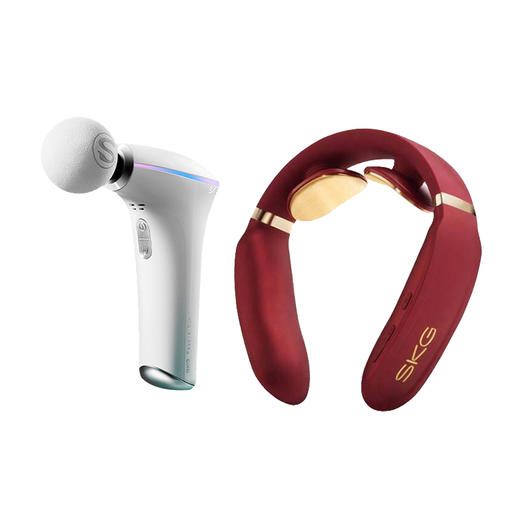 (分两个包裹发货）SKG筋膜枪F5+ SKG 颈椎按摩器4330 【ZXZP】 商品图1