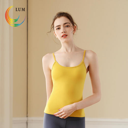 LUM29770露檬裸感蝴蝶美背瑜伽运动背心 商品图3