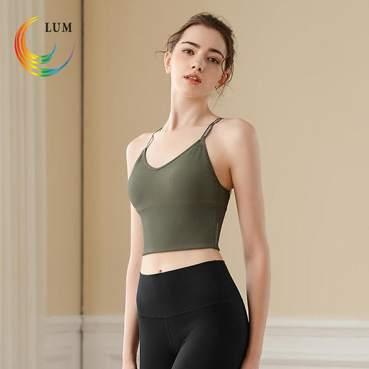 LUM19156露檬瑜伽背心运动BRA（含胸垫） 商品图1