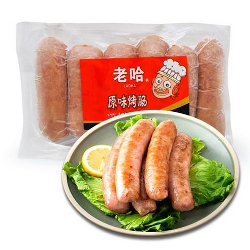 【冷冻】老哈 台湾 原味/麻辣/黑胡椒 烤肠 330g/袋 6根装 商品图0