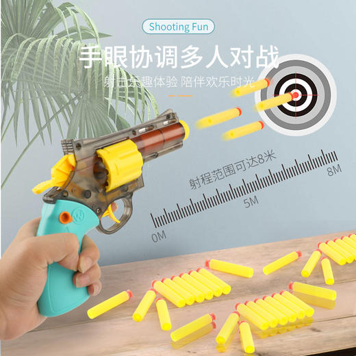 【两用玩具枪套装】男孩手枪型软弹枪益智玩具*型 吸盘软弹打中无痛感儿童水弹枪多功能装备套装 商品图1