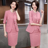 XZ-JY-2902主播职业西装女夏气质小姿优雅时尚名媛五分袖西服两件套套裙 商品缩略图1