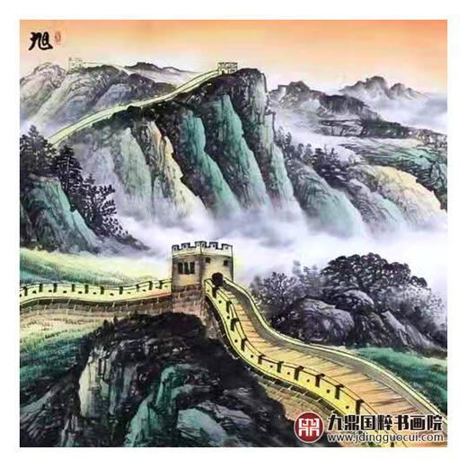 高云鹏《旭日东升》68*178cm 长城横幅作品 办公室/会议室挂画 商品图5