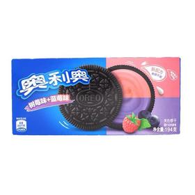 奥利奥 树莓味+蓝莓味夹心饼干 194g/盒