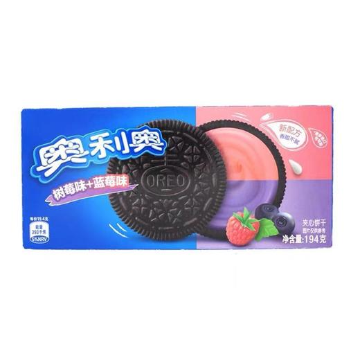 奥利奥 树莓味+蓝莓味夹心饼干 194g/盒 商品图0