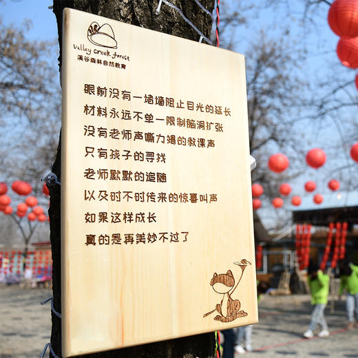 溪谷森林自然教育语录牌户外木刻雕刻牌 商品图2