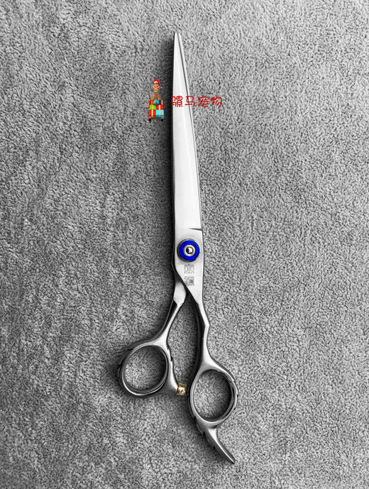 士钢F3系列入门宠物美容直剪 刀刃较宽 开型大裁用 粉钮/蓝钮F3-7.0/YL-8.0 商品图5