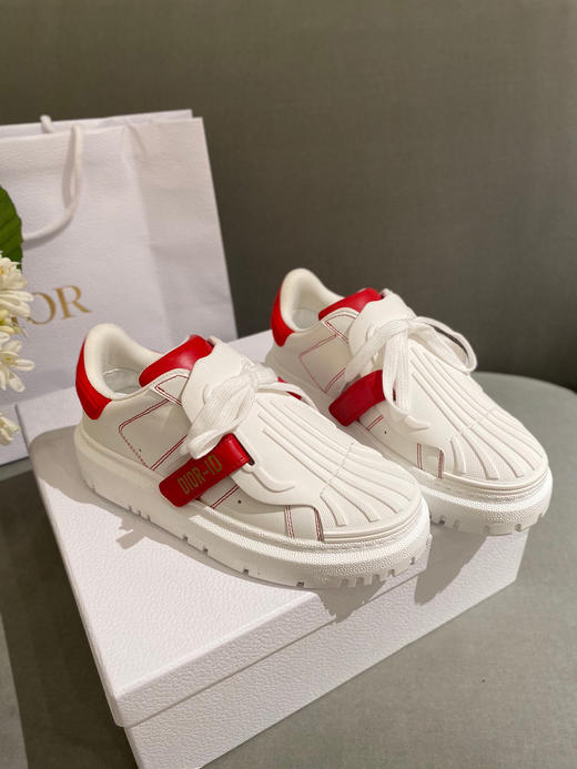 CD爆款贝壳头乐福鞋-红色 商品图0