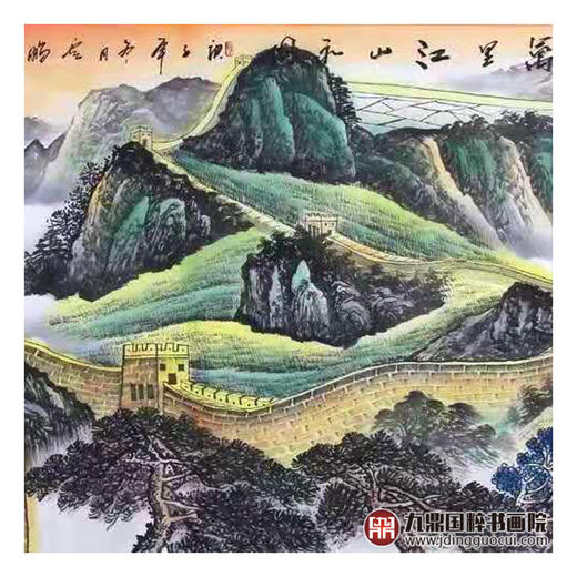 高云鹏《雄风万里江山永固》68*178cm 长城横幅作品 办公室/会议室挂画 商品图5