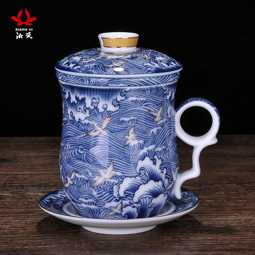 湘瓷四件杯组 风生水起
 商品图0