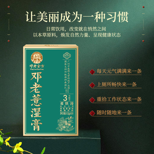 【每买3送1】国医邓老金方薏湿膏12g*10/盒 商品图4