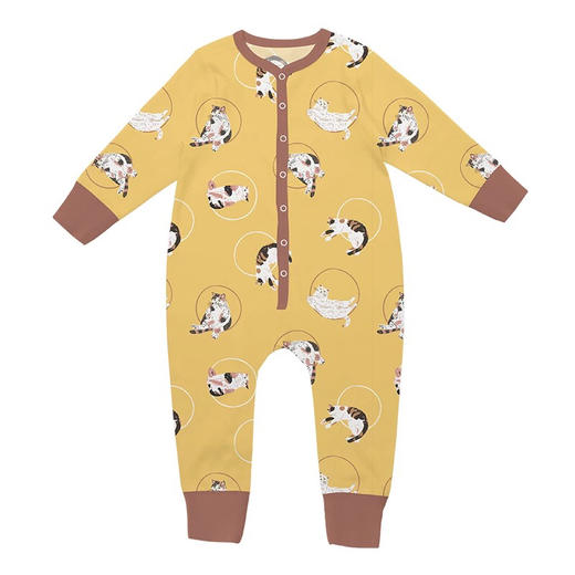 【QHXJ】【大童110-130码】i-baby婴儿薄款连体服&分体套装 outlast恒温睡衣 内衣 透气宝宝夏装空调房儿童套装家居服 婴幼童连体睡衣&分体套装 商品图6