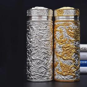 子佩集S999银九龙杯摆件【BXYL0050160】纯银内胆泡茶杯2105