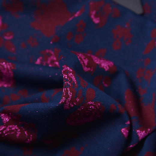 圣三利女装 弹力针织提花罗纹领运动风Polo连衣裙SL121L02 商品图4