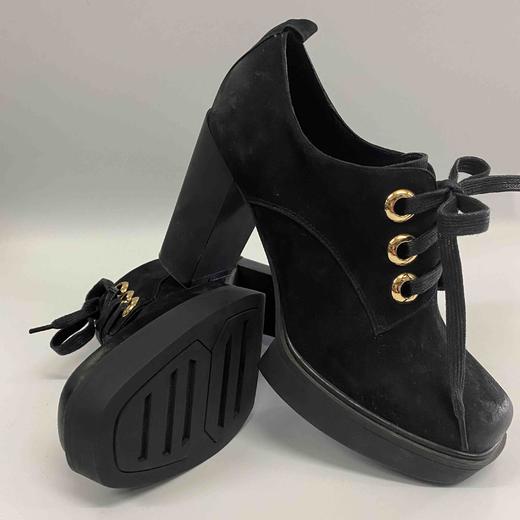 SA-LINK X205 粗跟高跟中跟系带真皮防水台厚底女 商品图10