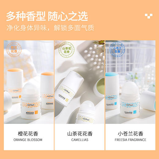 【买一送一】研春堂止汗走珠液清新香水小苍兰腋臭滚珠香体滚珠橙花止汗露 商品图4
