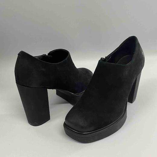 SA-LINK X206 真皮圆头粗跟时装高跟鞋 商品图2