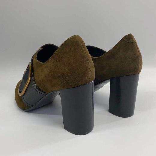 AS-LINK 萨琳X204翻毛复古粗跟女鞋 商品图4