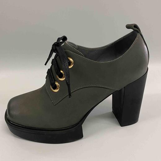 SA-LINK X205 粗跟高跟中跟系带真皮防水台厚底女 商品图1