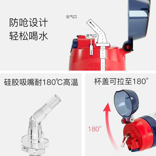 【官方授权】史努比儿童水杯背带吸管便携水杯 商品图2