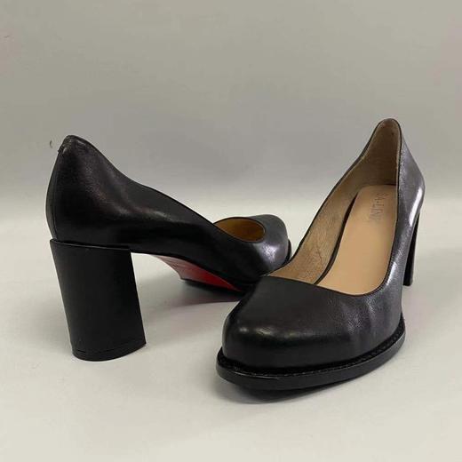 SA-LINK 萨琳M110粗跟时尚圆头船鞋 商品图8